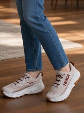 HOKA Skyline Float X Shifting Sand Eggnog Hiking Shoes Size 13